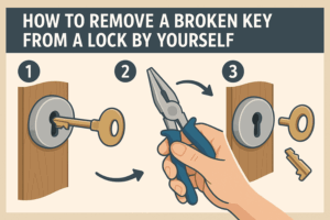 How to Remove a Broken Key from a Lock by Yourself